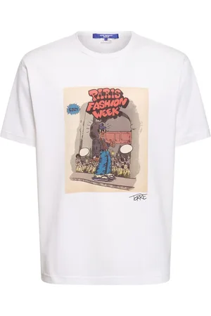 JUNYA WATANABE Camiseta De Jersey De Algodón Estampada