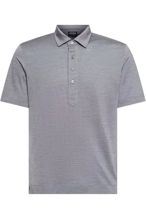 Ermenegildo Zegna Polo De Algodón Y Seda
