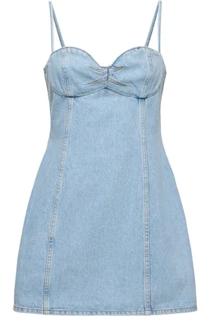 MAGDA BUTRYM Vestido Corto De Denim De Algodón