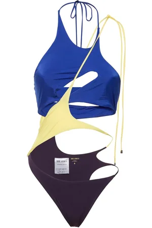 The Attico Bañador Entero De Lycra Con Aberturas