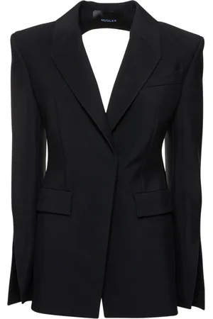 MUGLER Chaqueta Envolvente De Viscosa Y Lana