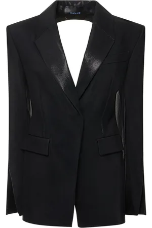 MUGLER Chaqueta De Sarga Con Espalda Abierta
