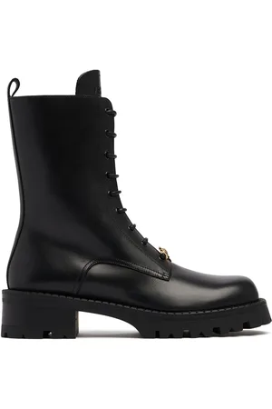 VERSACE Botas Combat De Piel 35mm