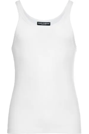 Dolce & Gabbana Camiseta De Jersey De Algodón Acanalado