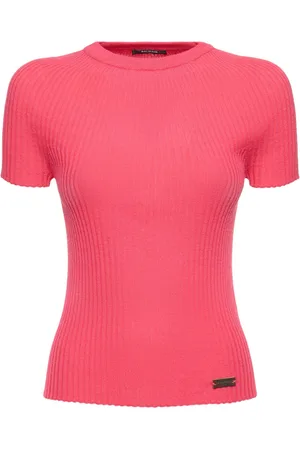 Balmain Top De Punto Acanalado De Lana