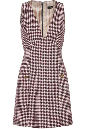 Etro Vestido Corto De Lana Sin Mangas