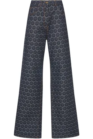 Etro Jeans Anchos De Denim