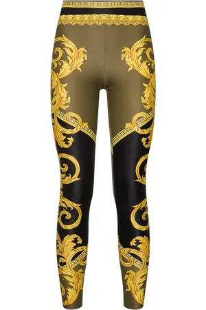 VERSACE Leggings De Lycra Con Estampado