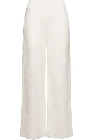 Loulou Studio Pantalones Anchos De Algodón