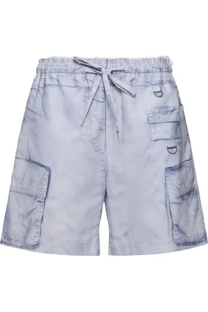 Acne Studios Shorts De Algodón Y Lino