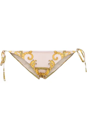 VERSACE Braguitas De Bikini De Lycra Estampado