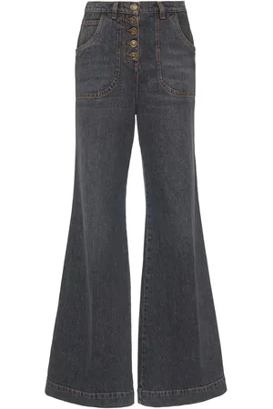 Etro Jeans Acampanados De Denim