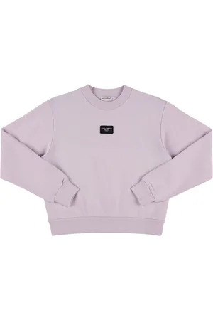 Dolce & Gabbana Sudadera De Felpa De Algodón Con Logo