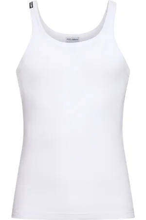Dolce & Gabbana Camiseta De Jersey De Algodón Acanalado