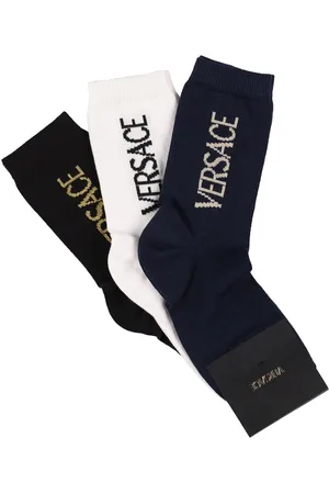 VERSACE Set De 3 Calcetines De Algodón