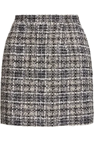 Alessandra Rich Minifalda De Tweed Con Lentejuelas