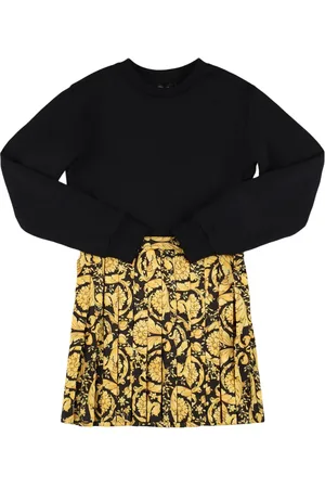 VERSACE Vestido De Algodón Con Estampado