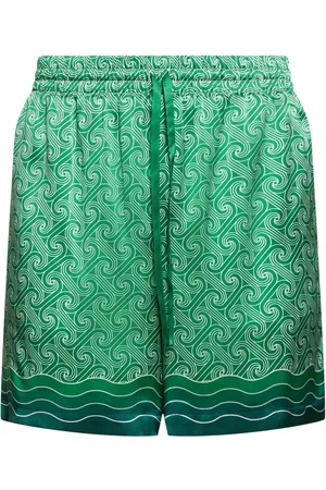 Casablanca Shorts De Seda Con Cordón