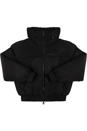 Msgm Chaqueta Acolchada De Nylon Con Bordado