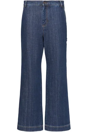 Max Mara Jeans Anchos De Algodón