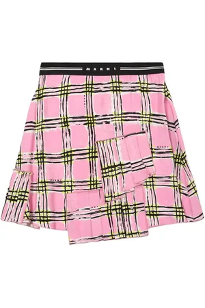 Marni Falda De Viscosa Estampada
