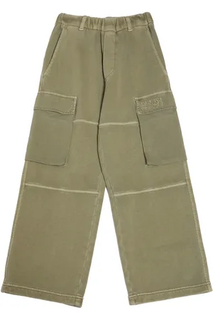 Maison Margiela Pantalones Deportivos De Algodón Gabardina