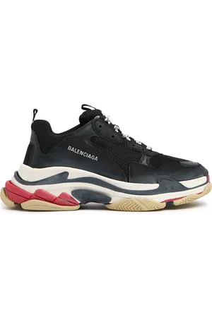 Balenciaga Sneakers Triple S De Ante, Piel Y Malla