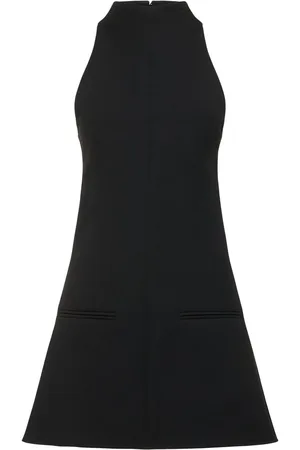 Courrèges Vestido Corto De Sarga Sin Mangas