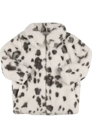 Stella McCartney Abrigo De Pelo Sintético Estampado