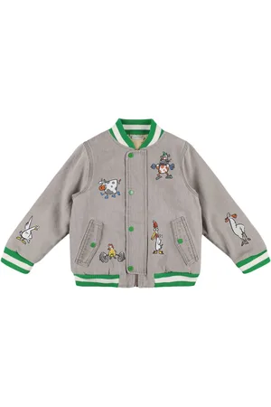 Stella McCartney Chaqueta Bomber De Denim De Algodón