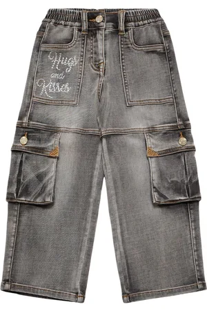 MONNALISA Pantalones Cargo De Algodón