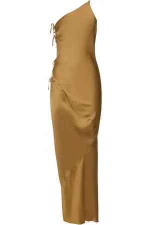 Rick Owens Vestido Midi De Charmeuse Con Un Tirante