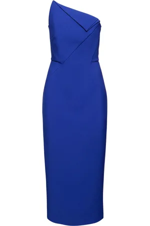 Roland Mouret Vestido Midi De Crêpe Sin Tirantes