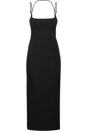 The Attico Vestido Midi De Gabardina