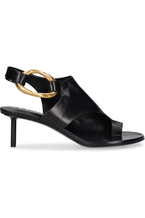 Jil Sander Sandalias De Piel Con Anillo 60mm