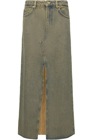 Ganni Falda Maxi De Denim