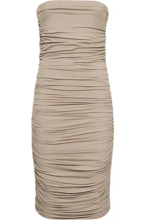 Michael Kors Vestido Midi De Jersey De Viscosa Stretch