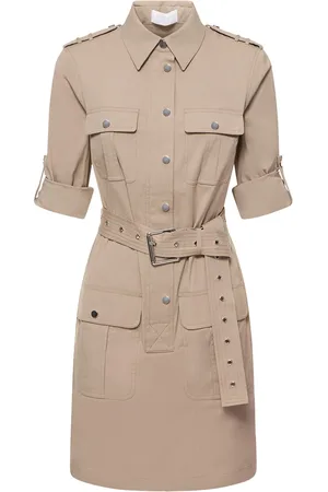 Michael Kors Vestido Corto De Popelina De Algodón