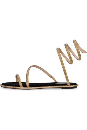 RENE CAOVILLA Sandalias De Ante Decoradas 10mm