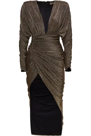 ALEXANDRE VAUTHIER Vestido Largo De Jersey De Lúrex