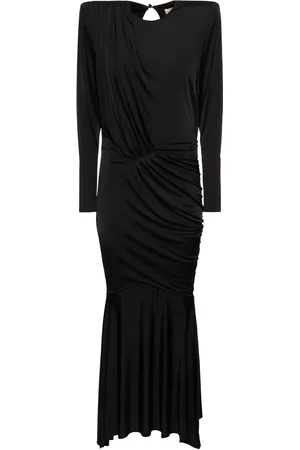 ALEXANDRE VAUTHIER Vestido Largo De Satén Con Espalda Abierta