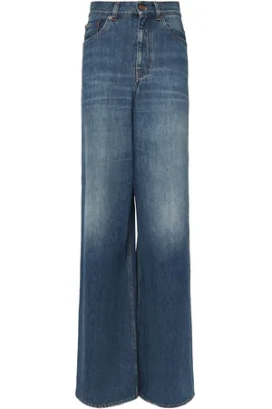 Chloé Jeans Anchos De Denim