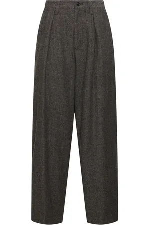 YOHJI YAMAMOTO Pantalones Anchos De Lana