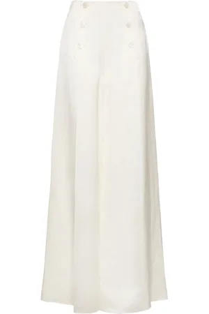 Ralph Lauren Pantalones Anchos De Lino