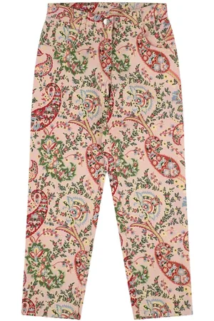 Etro Pantalones De Algodón Stretch Estampados