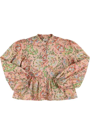 Etro Camisa De Popelina De Algodón Estampada