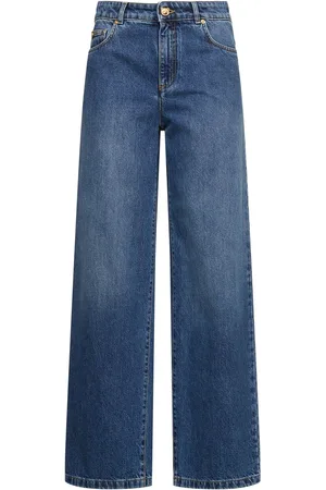 Moschino Jeans Anchos De Denim Con Cintura Baja