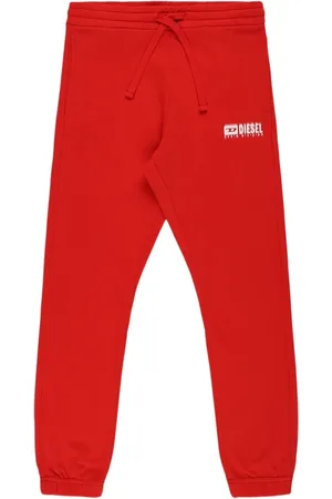 Diesel Pantalones Deportivos De Algodón Con Logo