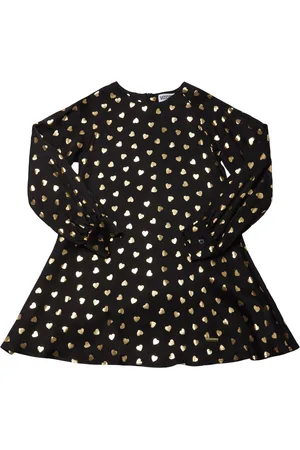 Moschino Vestido De Viscosa Con Estampado De Corazones