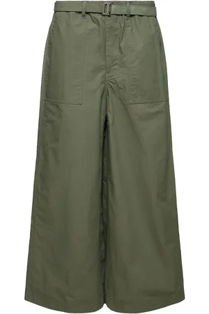 SACAI Pantalones Anchos De Algodón